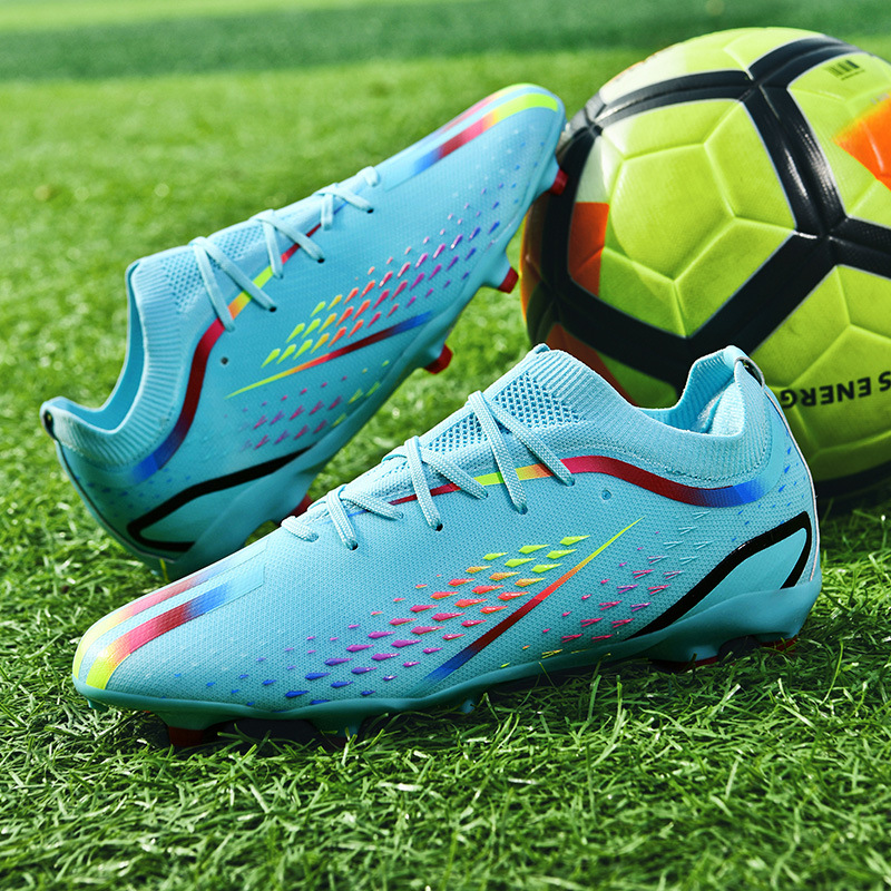 2023 nuevos zapatos transpirables para hombres y mujeres zapatos de fútbol resistentes al desgaste hierba interior uñas largas uñas cortas zapatos de fútbol zapatos de entrenamiento