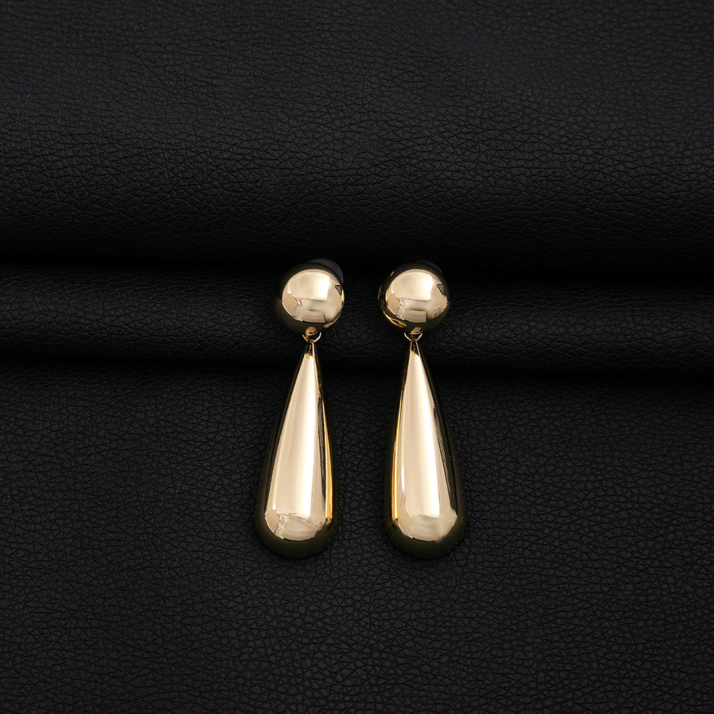 16g Weight Drop Earrings Classification 1 Pair Quantity Daily Occasion Iron Material Geometric Pattern Women's Gender Plating Design Simple Style Style 1 Pair Simple Style Geometric Plating Iron Drop Earrings 22