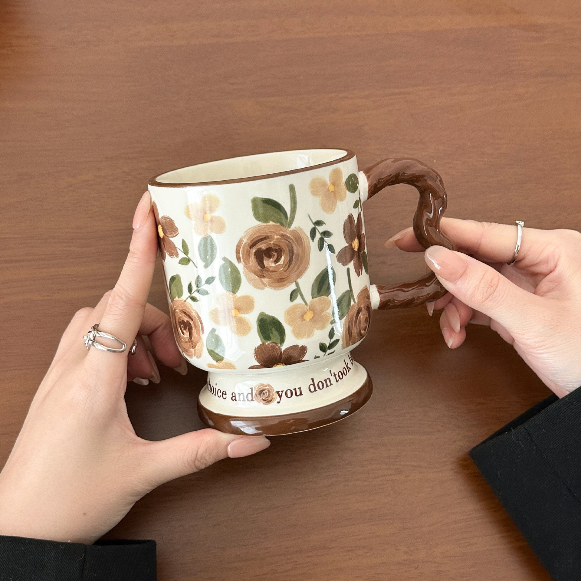 Nicho de regalo de cumpleaños de alto nivel para chicas tazas de agua prácticas de alto valor de diseño creativo tazas de cerámica tazas image 8