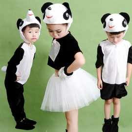 六一儿童演出服熊猫幼儿动物服卡通造型服舞蹈服小熊熊猫表演服