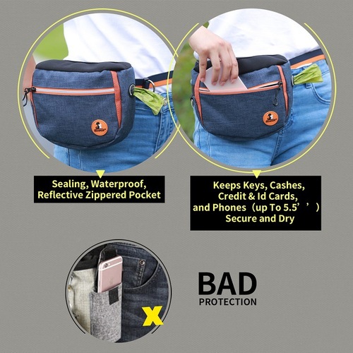 Cross-border new dog bag, outdoor pet waist bag, multi-functional dog snack bag, Oxford cloth dog training bag, pet training bag