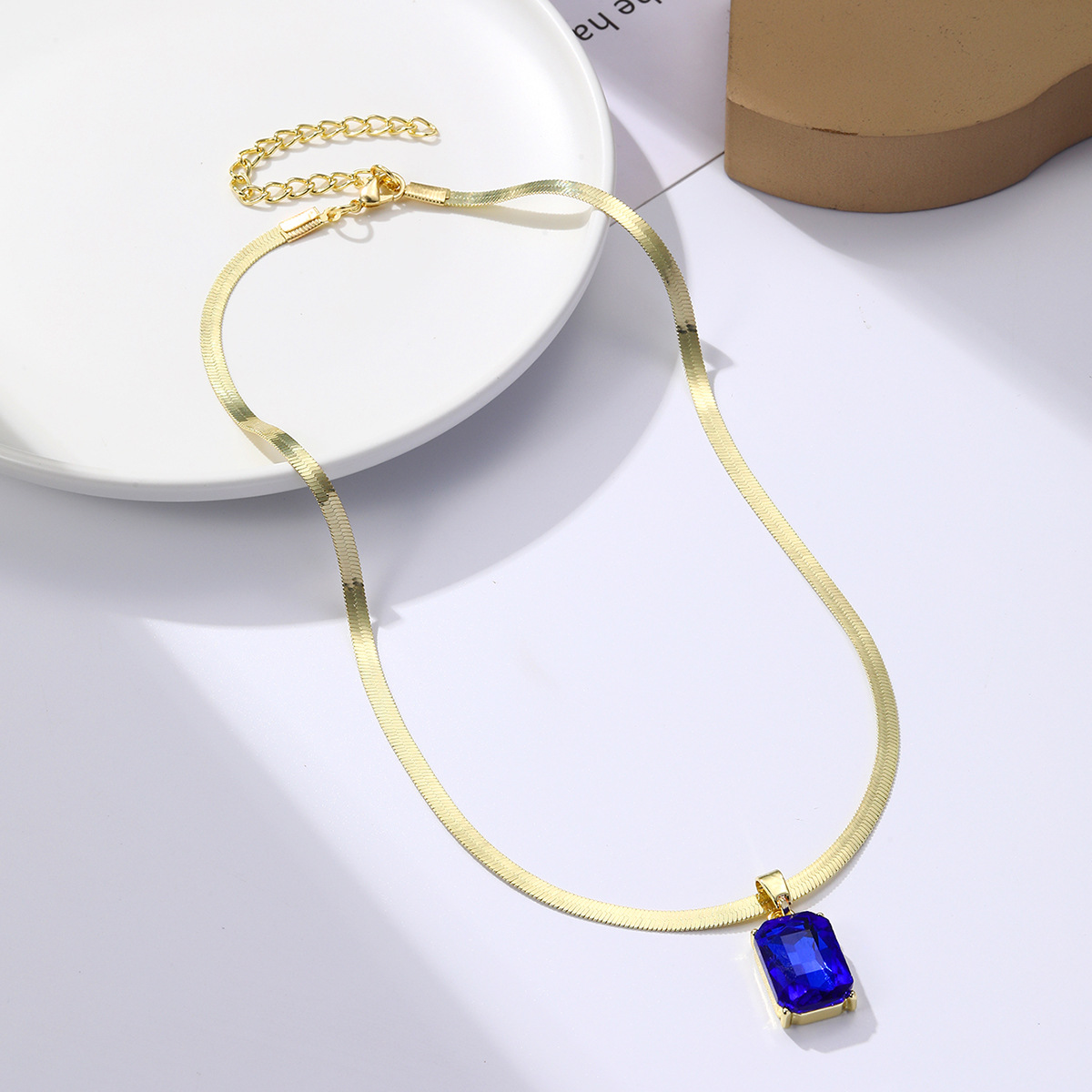 10g Weight Jewelry Set Classification Earrings + Necklace Quantity Holiday, Date Occasion Artificial Crystal, Alloy Material Heart Shape, Rectangle Pattern Women's Gender Simple Style Style Simple Style Heart Shape Rectangle Artificial Crystal Alloy Women's Jewelry Set 7
