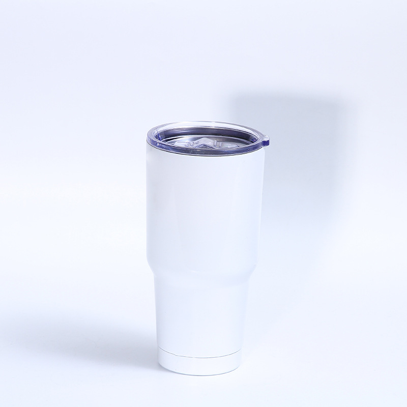 Gran capacidad 30oz taza de vacío de acero inoxidable al aire libre portátil taza de plástico spray sellado taza de helado con tapa