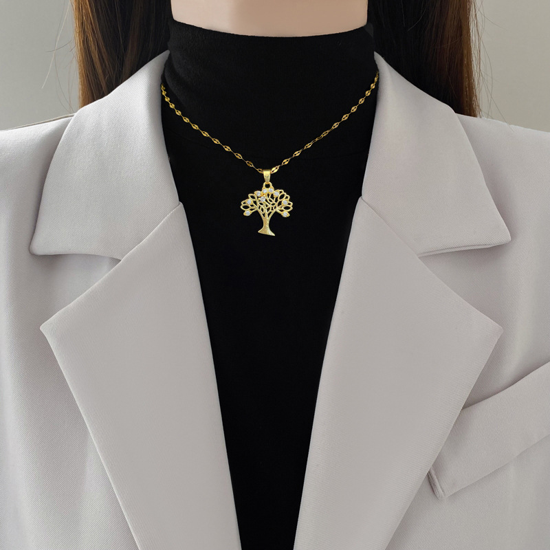 Gorgeous Diamond Collarbone Necklace - Luxury Temperament Chain_voghion.com
