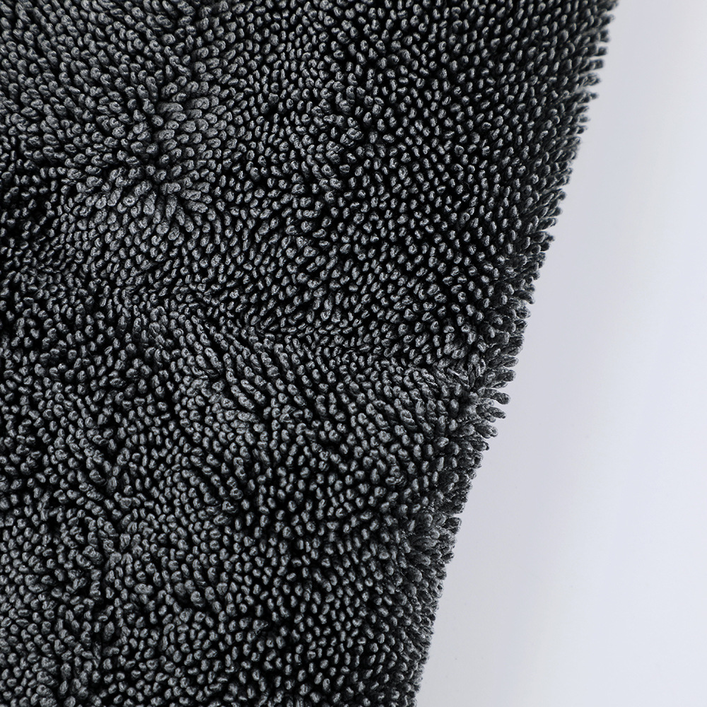 WUJI suministro directo de limpieza de automóviles de doble cara engrosada absorbente tela retorcida guantes de lavado de automóviles trenza pequeña fibra ultrafina guantes de limpieza de automóviles