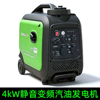 4KW Silent Inverter Generator 220V for Home Emergency Outdoor High-Power Charging RV Portable Mobile Power Supply (Avtomobil generatorları)