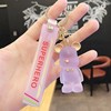 Crystal, bow tie, keychain, cute backpack accessory suitable for men and women, pendant, with little bears, Birthday gift