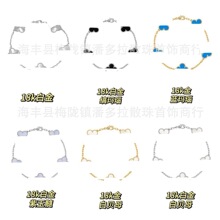 梵家四叶草经典中号手链0.5迈金厚金CNC高版本V金仿真18K金纯天然