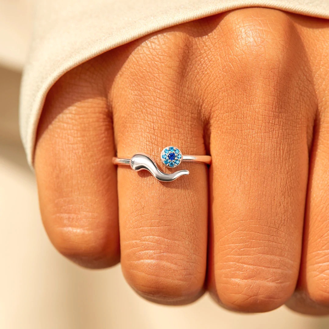 Geometric Pattern Women's Gender Plating, Inlay Design 925 Sterling Silver Zircon Geometric Open Rings