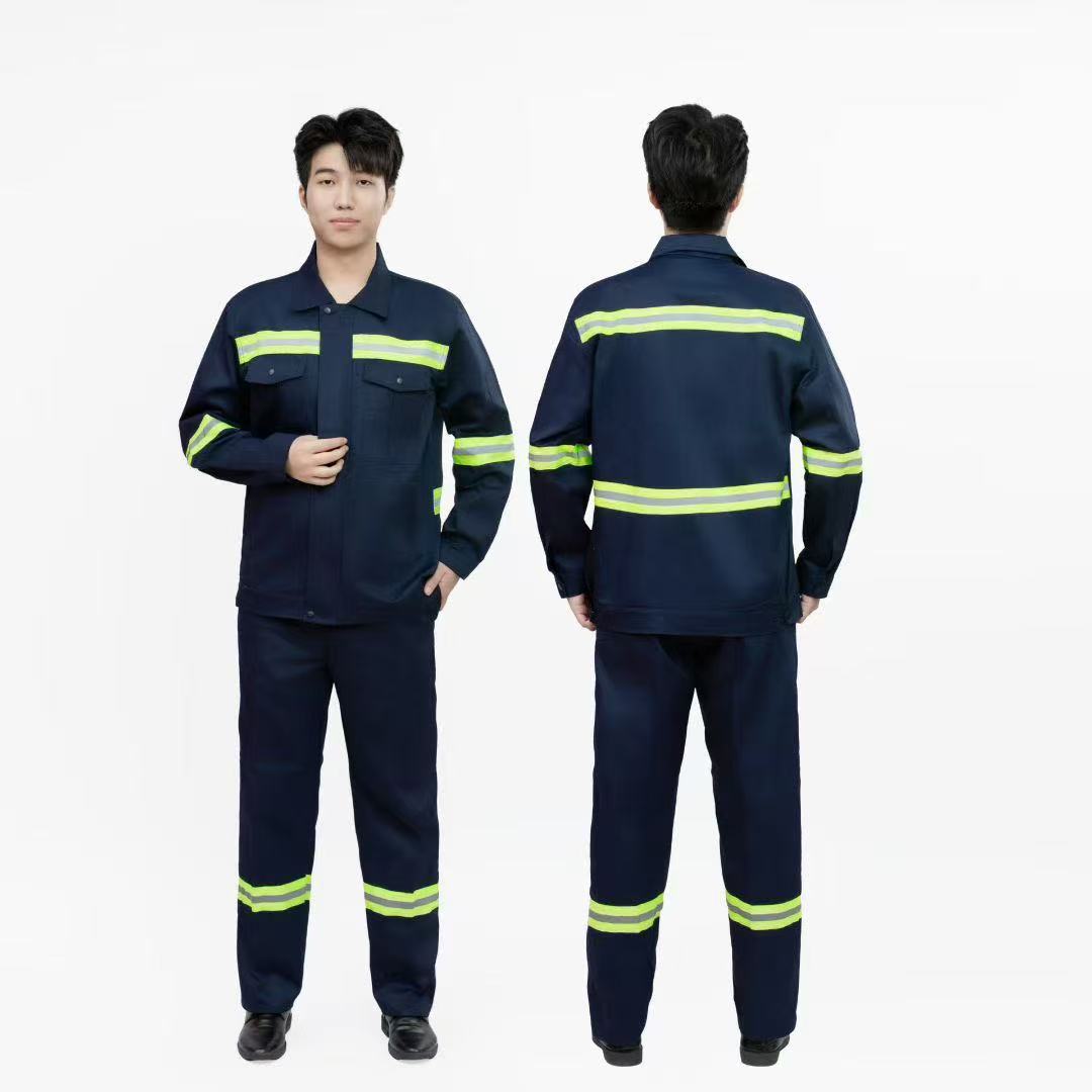 Sanitation Work Clothes, Four-Season Short-Sleeved Tops, Breathable Garden Landscaping Work Clothes, Road Maintenance Reflective Clothes