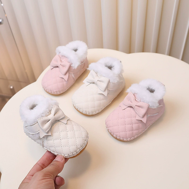 Один из поколения в поколение плюшевая обувь для новорожденных детей зимой