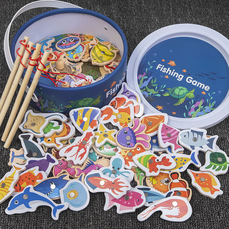 물고기 62마리 + 낚싯대 4개 [통]