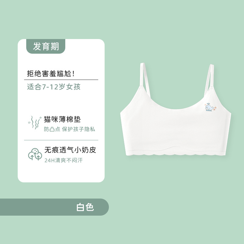 Mayorista y agencia de nuevos chalecos de niñas ropa interior estudiantes anti-protuberancia una etapa de desarrollo de pecho sujetador de niñas