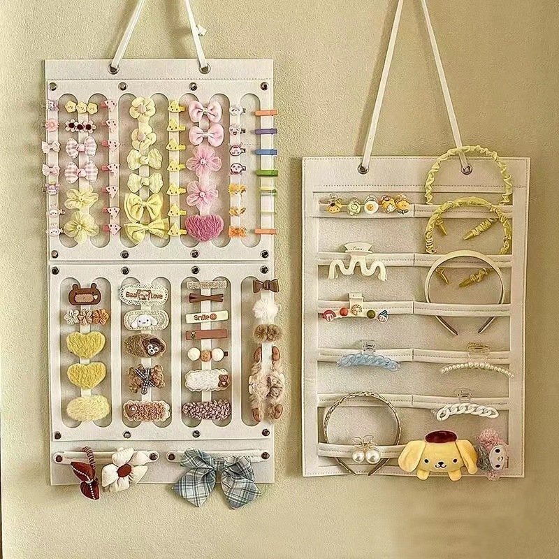 夹发夹收纳条壁挂式抓夹固定头饰展示架头绳饰品夹子收纳配件配饰