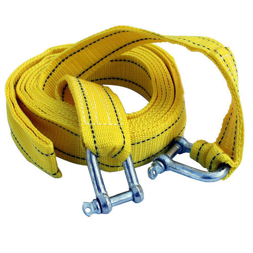 Car Towing Rope 4.5M 5T Truck Double Layer Thickened Pulling Hook Vehicle Tow Rope Tow Chain Tow Strap
