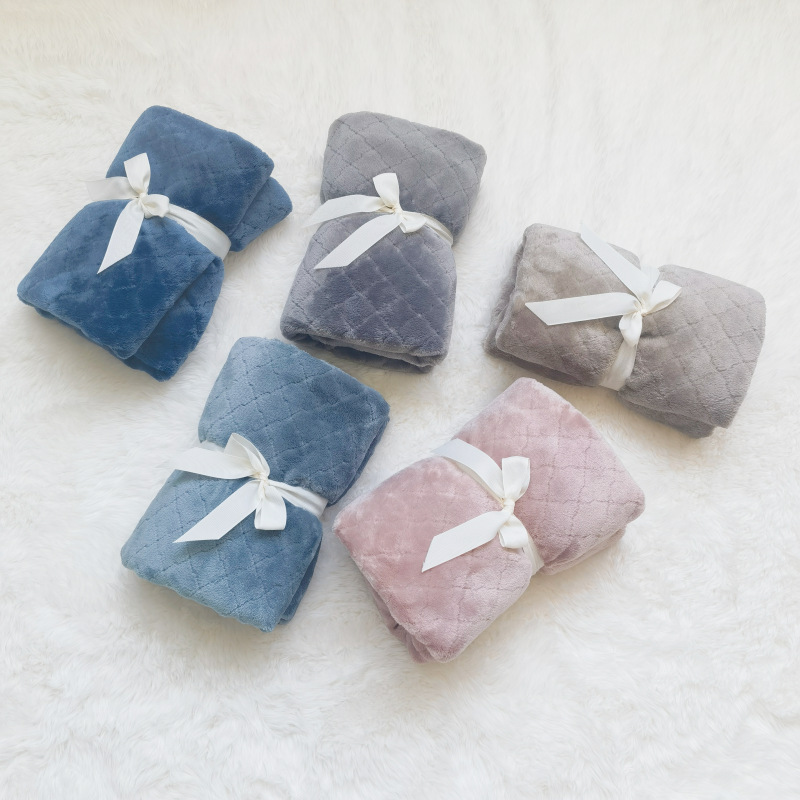 Pătură mică pentru birou, pătură de somn, pătură pentru pauză de prânz, pătură groasă de fleece coral, aer condiționat, pătură pentru canapea_voghion.com