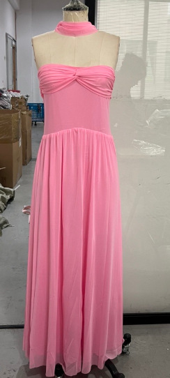 New Arrival Sexy Pure Wind Dress Folded Strapless Tube Top Dress Matching Scarf Slimming Bodycon Party Casual Dinner Dress_ecoleips.com