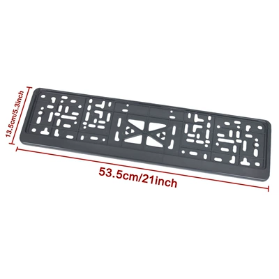 frame European single-sided half-open – License plate holder/license plate holder