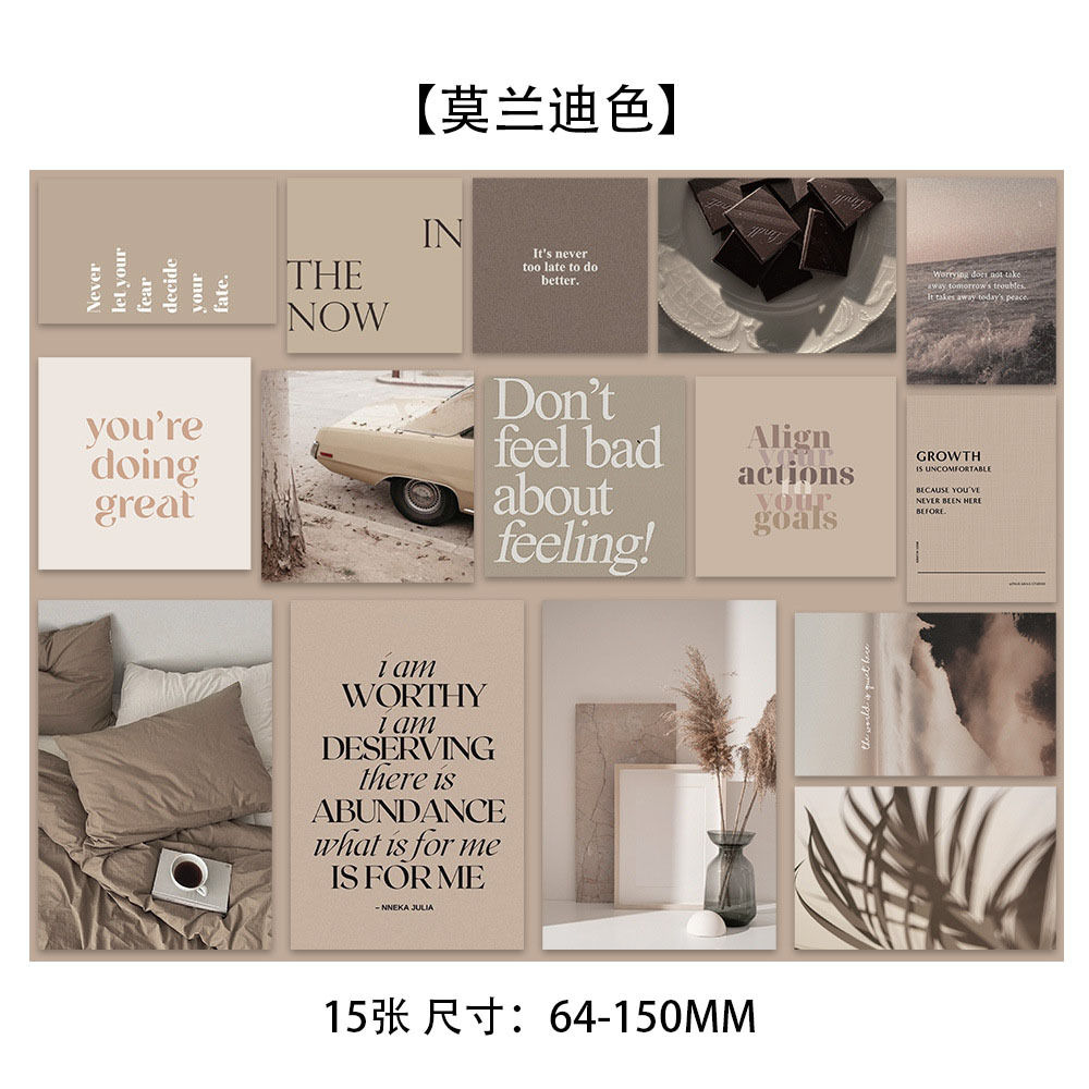10 tarjetas de tinta micro tarjetas postales de dibujos animados de alto nivel dormitorio posters de pared decoración de fondo pegatinas de pared