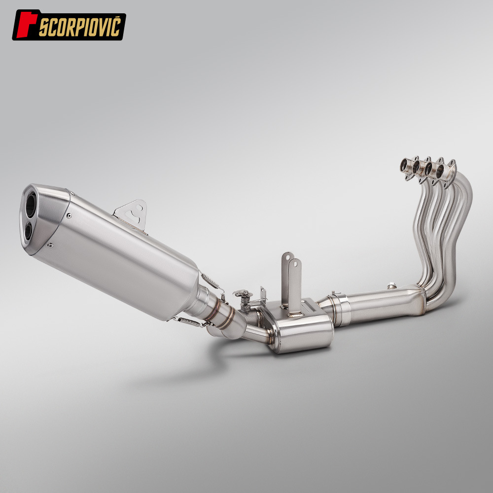 Motorcycle Zhang Xue 500Rr Dual-Channel Valve Box Front Exhaust Pipe Original Appearance Full Set of Tail Section