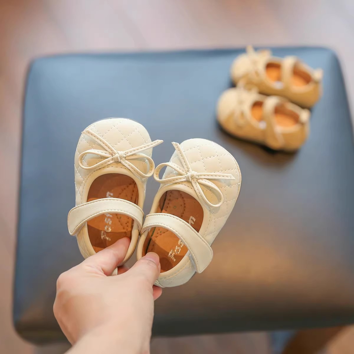 Baby Girl Princess Shoes Spring and Autum New Soft-Soled Toddler Shoes 0-1 to 3 Years Old Girls' Shoes Non-Slip Baby Shoes