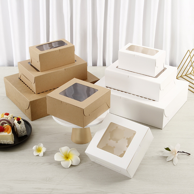 1/2/4/6/12 grid cowhide packaging egg tart biscuits Cupcake Movers…