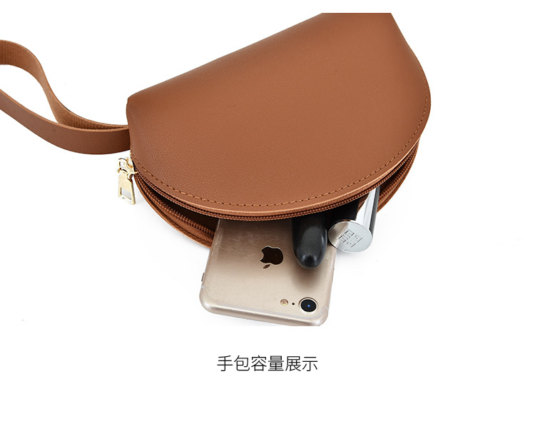 New 2024 foreign trade mother-daughter bag three-piece set, European and American fashion single-shoulder crossbody bag, versatile rivet hand-held large bag undefined