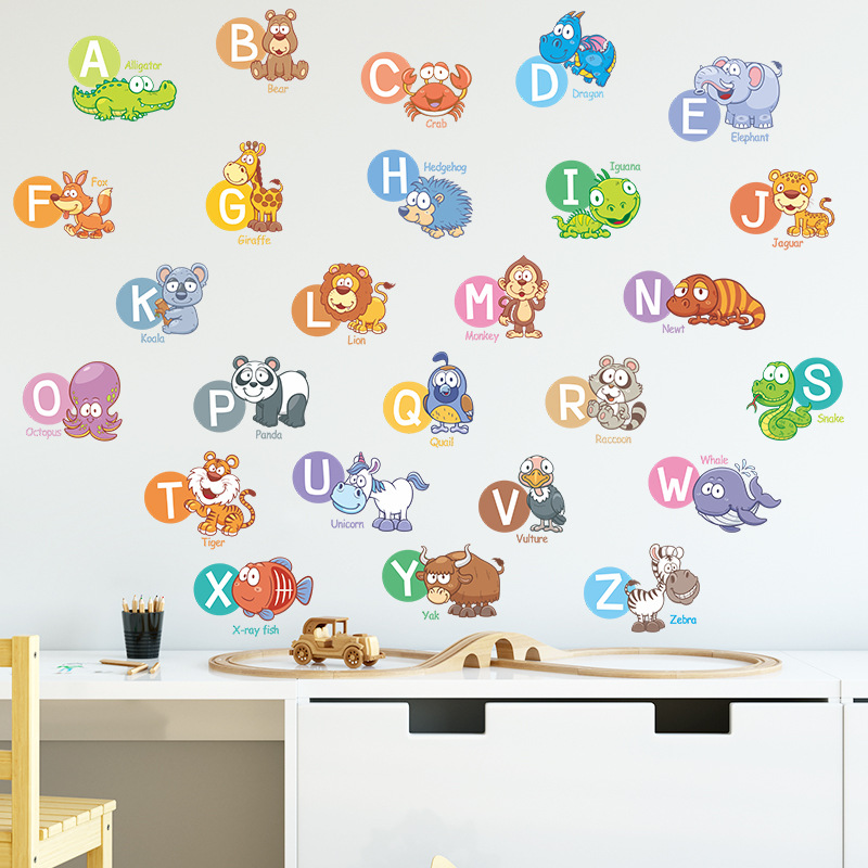 Cute Letter Pvc Wall Sticker Wall Art display picture 6