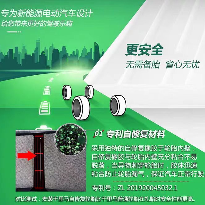 171819inch Self-Repairing Noise-Reducing Cotton-Controlled Tires 195205215/171819 Noise-Reducing New Energy Tires
