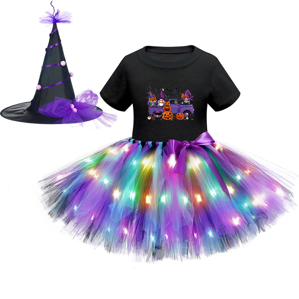 Хэллоуин светодиодный костюм с короткими рукавами 8