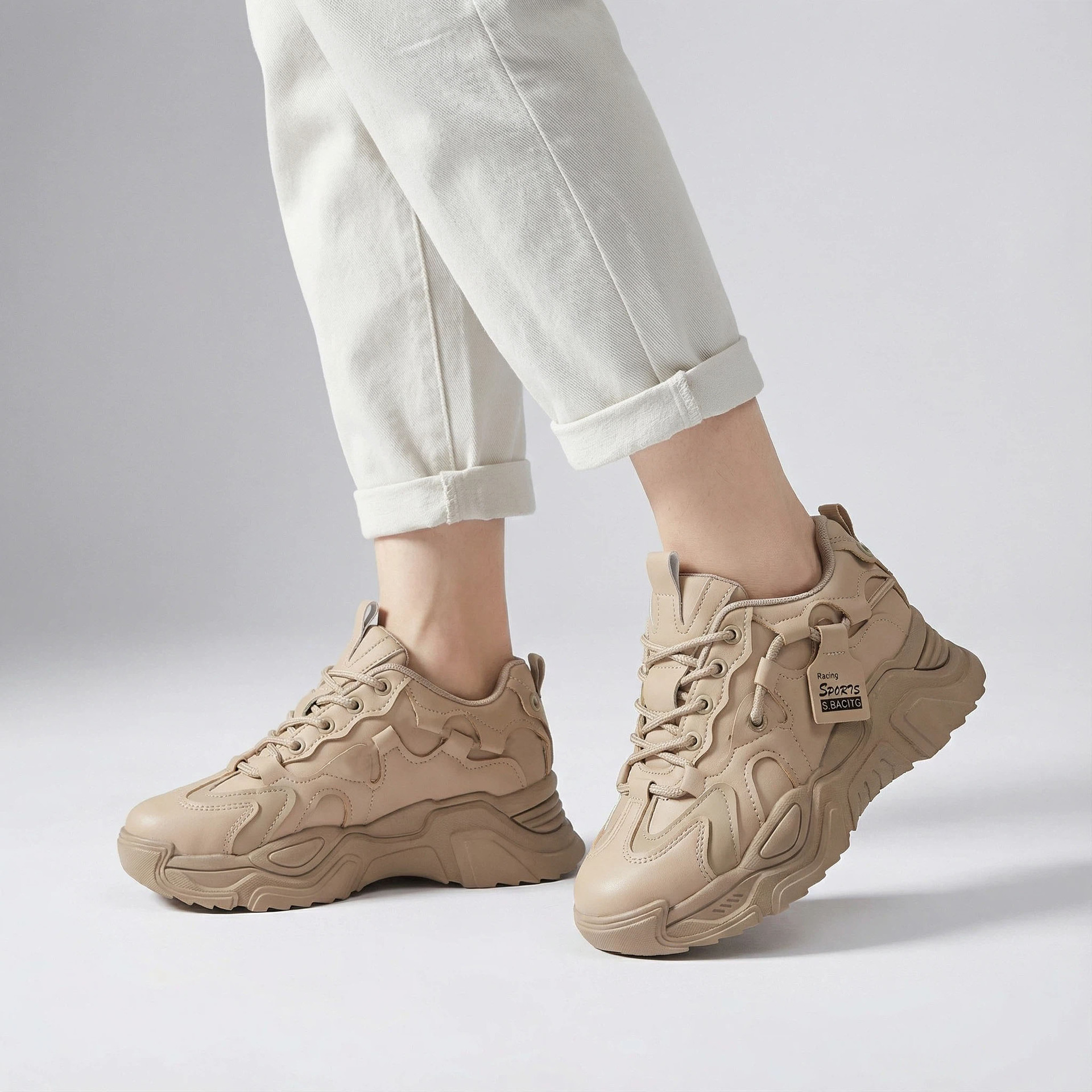 Ins tide zapatos de mujer zapatos de papá primavera 2026 nuevos zapatos de estudiantes coreanos zapatos deportivos casuales de mujer