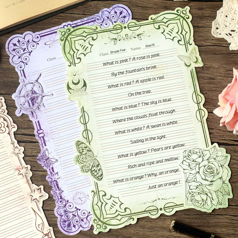 Высококачественная европейская ретро-английская твердая ручка для каллиграфии, специальная бумага для студентов, тренировочная бумага, четырехстрочная бумага для письма слов