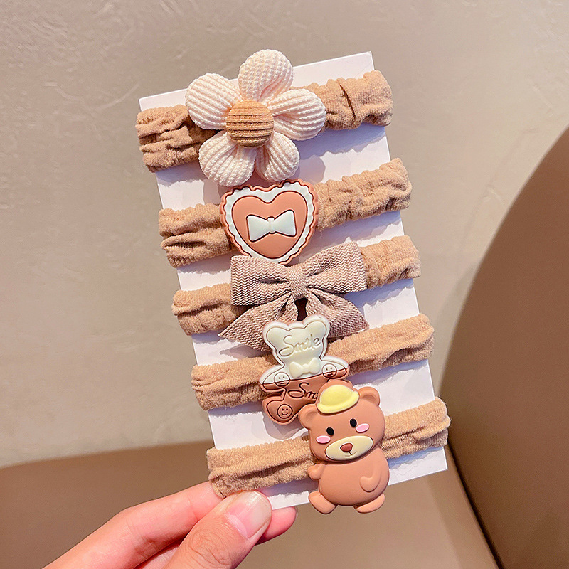 SKU-09-浅咖小花5件套