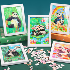 Chengdu Giant Panda Museum Puzzle Large Set Scenic Souvenir Children's Educational Toy with Picture Frame