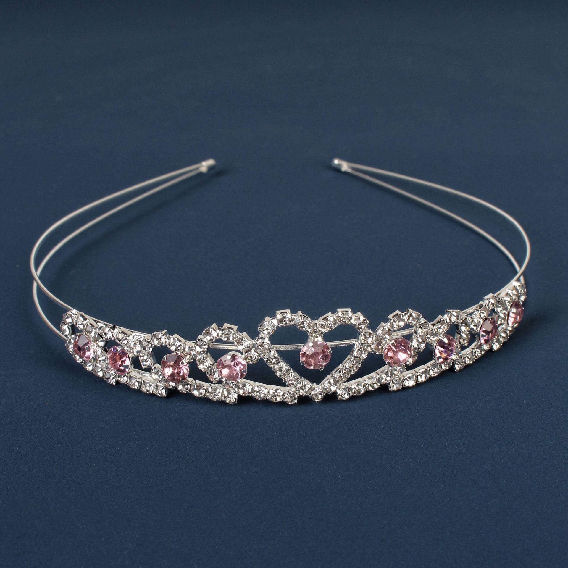 Comercio exterior transfronterizo coreano nupcial forma simple foto tocado perla rhinestone dulce diadema de diamante japonés y coreano diadema