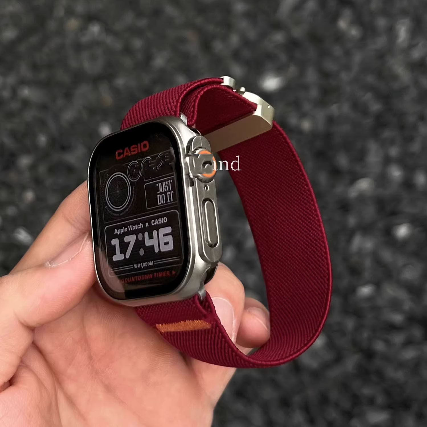 Suitable for Apple Parachute Buckle Elastic Nylon Watch Strap Applewatchultra S11 Smart Watch Strap