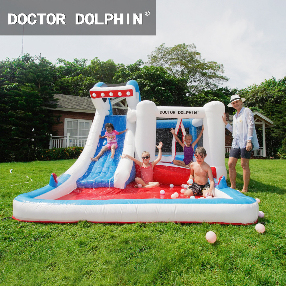 Camera de salto inflable para niños Castillo inflable para niños Castillo de chorro de agua para el hogar Castillo de chorro de agua al aire libre para niños Toboganes inflables