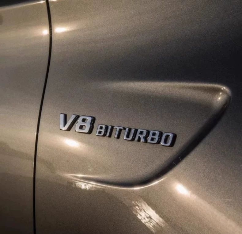 Suitable for the new Mercedes-Benz V8BITURBO side emblems, C63, G63, S65, and V12 supercharged car emblems