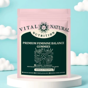 Трансграничный спот FEMININE BALANCE GUMMIES женские балансовые жевательные конфеты в пакетиках со вкусом ананаса заводского выпуска.