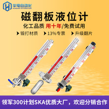 定制磁性液位计料位计变送器顶装式UHZ水位计磁翻板液位计带远传