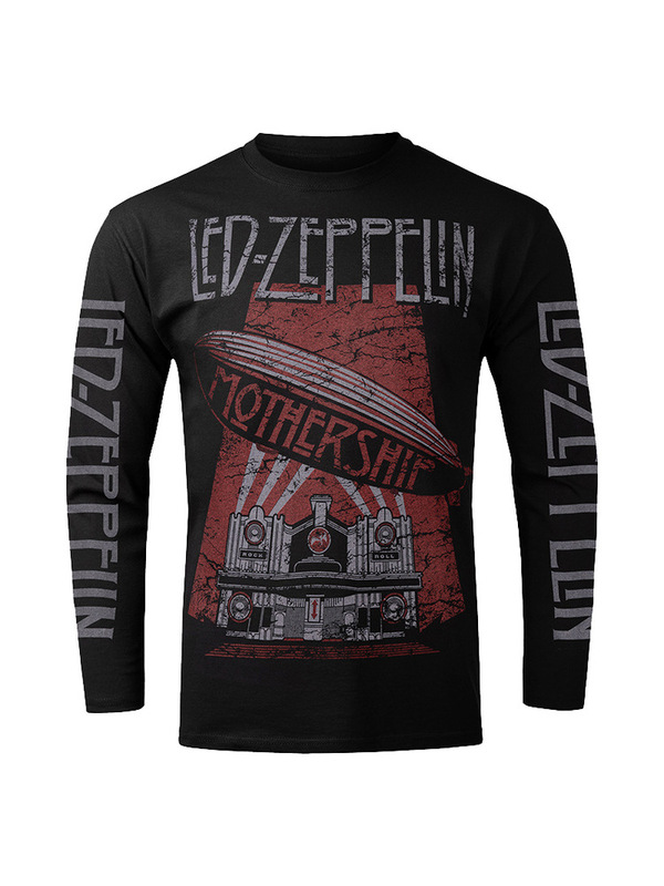 Autumn and Winter New Product Led Zeppelin Led Zeppelin Band American Retro Rock Loose Long-Sleeved T-Shirt for Men