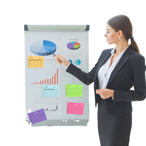 Cross-border fluorescent color post-it notes multi-color note pads to strengthen sticky office study plan wholesale