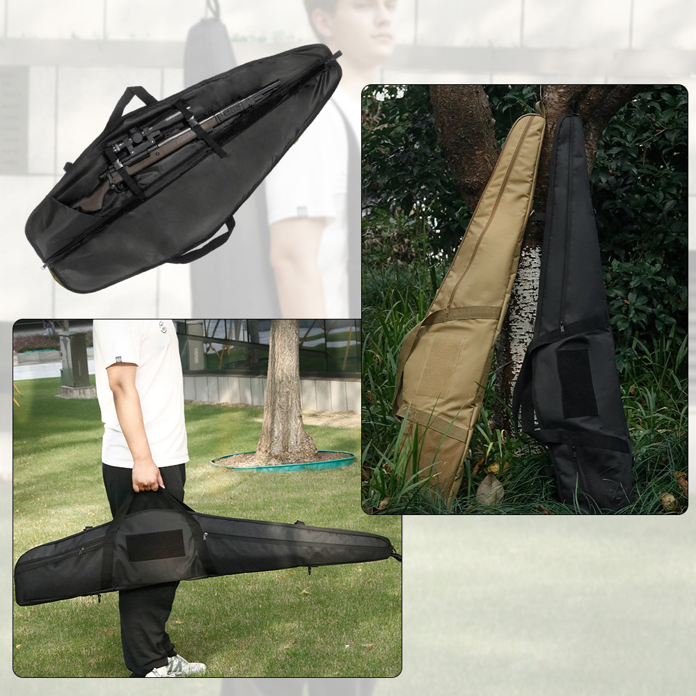 Cross-Border Popular Tactical Gun Bag Multi-Functional Oblique Fishing Bag Outdoor Sports Sponge Gun Storage Bag Fishing Bag