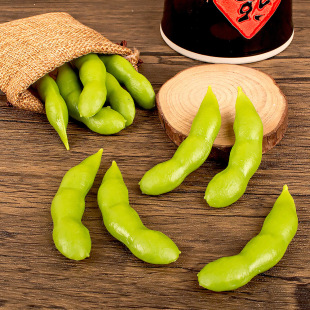 Simulation food 1: 1 fake green beans vegetable model salad food play hot pot ingredients decoration key chain pendant