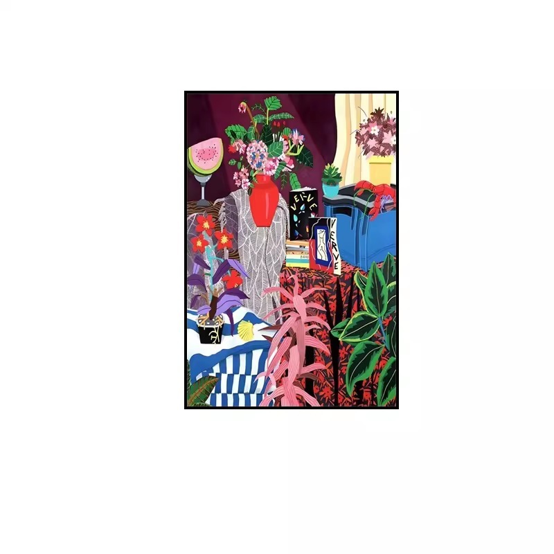 马蒂斯抽象派挂画客厅大幅北欧装饰画高级感小众艺术沙发背景油画|undefined