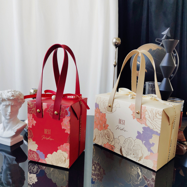 母亲节燕窝玻璃瓶盒辣椒酱手提蜂蜜果酱伴手礼盒即食燕窝包装盒