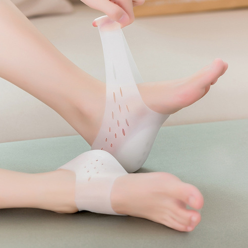 Heightening insole in socks, invisible 5cm heel half-cushion, bionic internet celebrity in soft socks