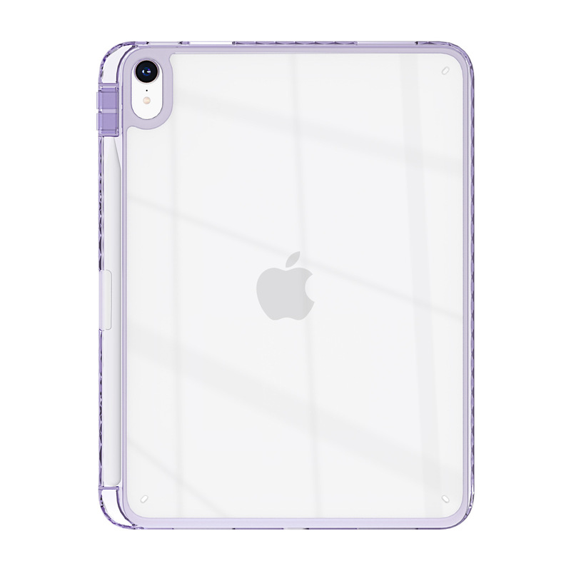 For iPad pro11 protective case Air6/5/4 transparent acrylic 12.9 pen slot 10.2 anti-bending anti-fall case