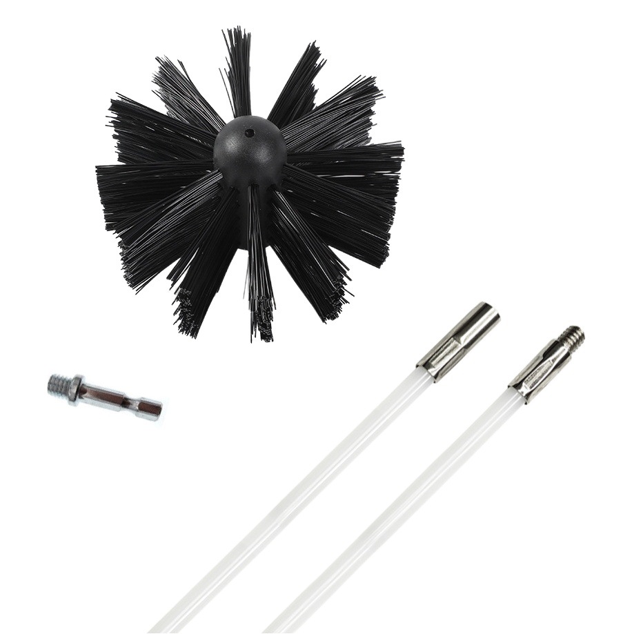 Venta caliente transfronteriza secador de cepillo de humo cepillo de limpieza de tuberías ventilador de cocina cepillo de limpieza de tuberías entrega de una sola pieza