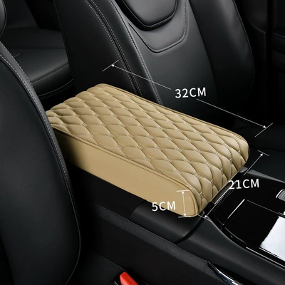 Armrest box pad | Box Mat Elevated Mat - beige-ordinary-style